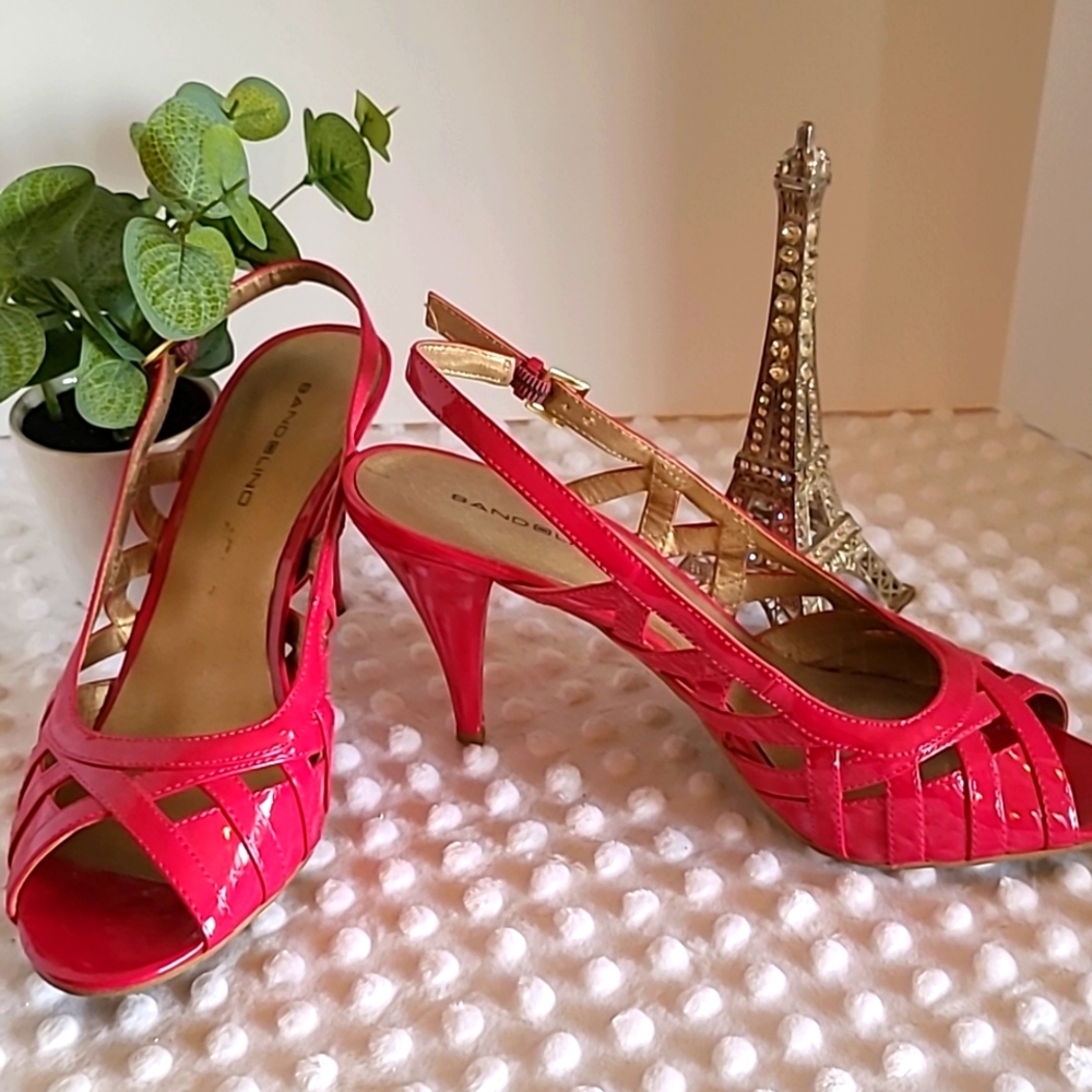Bandelino Pink (Fushia) Heeled Sandals. Size 9.5. #9-0138